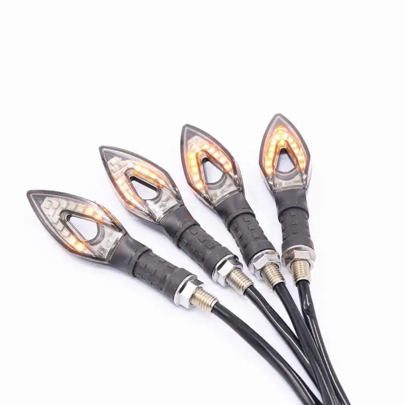 

2Pcs LED Motorcycle Turn Signals Light Flowing Water Flashing Lights Flexible Tail Lamp Bendable Motorcycles Blinker Indicators