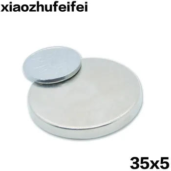 

2pcs Strong Round cylinder Magnets 35x5mm N40 Rare Earth Neodymium super strong magnets rare earth 35*5mm