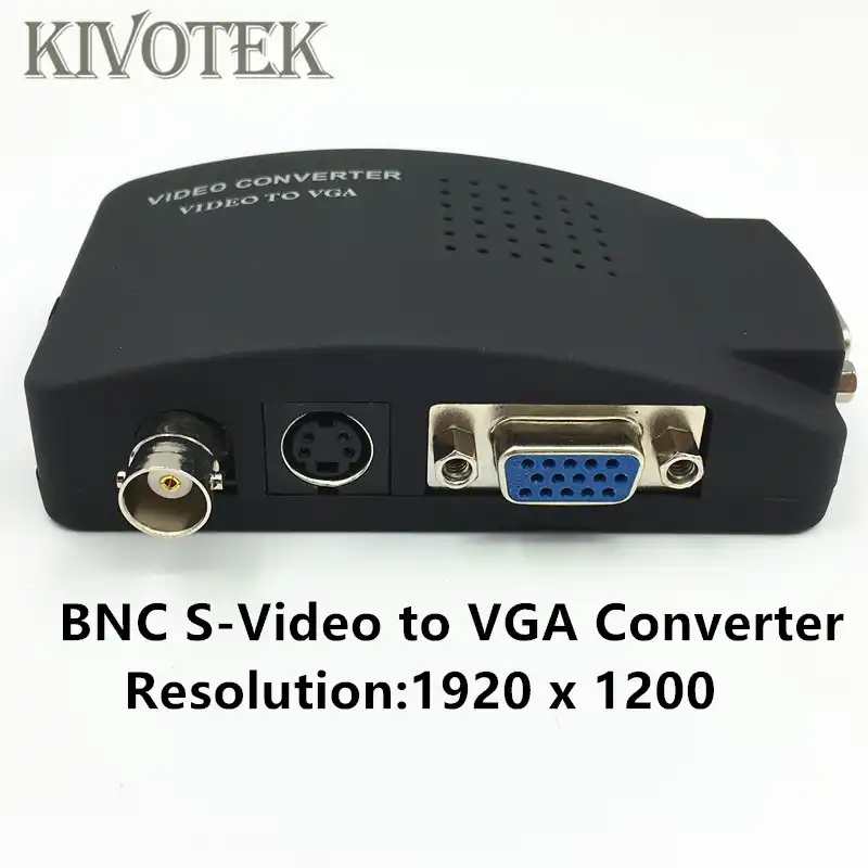 S Video Bnc To Vga Adapter Converter 1920x1200 3d Crt Lcd Monitor Camera Switch Box Power Supply For Pc2tv Camerra Free Shipping Vga Converter Adapter Cablebnc To Vga Aliexpress