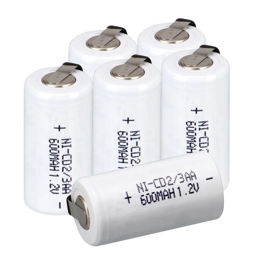 2 ~ 16 шт Anmas Power 1 V 600mAh Ni CD 2/3 AA ni cd аккумуляторная батарея белые