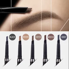 MODELONES, карандаш для бровей, косметика, натуральная, стойкая краска, тату, водостойкий, черный, коричневый, карандаш для бровей, макияж, черный