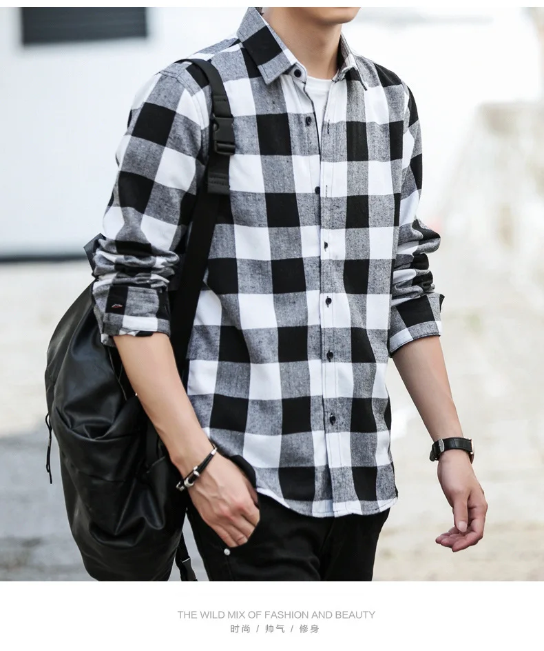 Для мужчин; рубашка с длинными рукавами Весна Стиль Мода Рубашки в ...