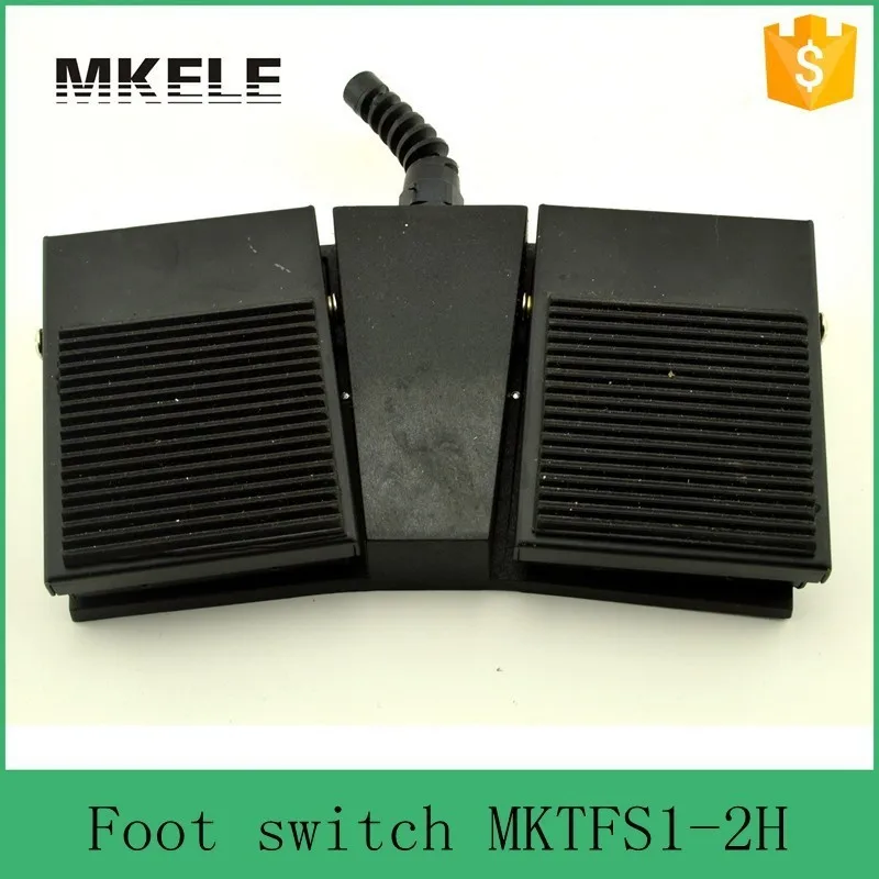 Superfície de Borracha Preta Pedal Duplo Interruptor Antiderrapante Spdt Não nc Popular Venda Quente ce Direto da Fábrica Mktfs12h Novo Design 2023