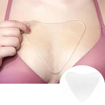 

popfeel Anti Wrinkle Treatment Chest Pad Silicone Transparent Removal Patch Skin Care Remove Wrinkles Without Surgery in A