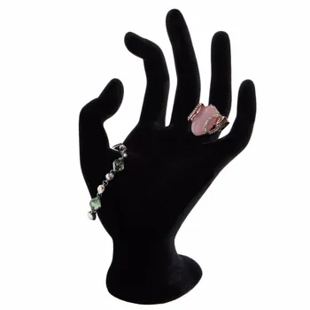 

1 pcs Black Ok Hand Finger Jewelry Glove Ring Bracelet Bangle Display Stand Holder