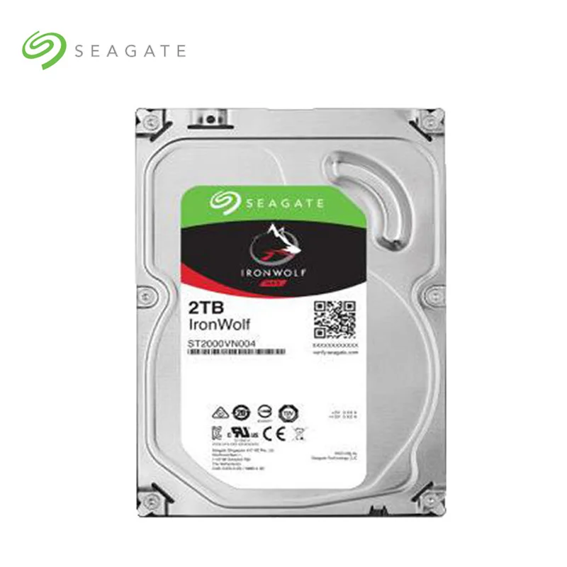 Seagate  IronWolf NAS ȭ SATA ̽, NCQ 64MB ĳ, 6 Gb/s ӵ, 3.5 ġ  ϵ ̺ ũ, 2TB