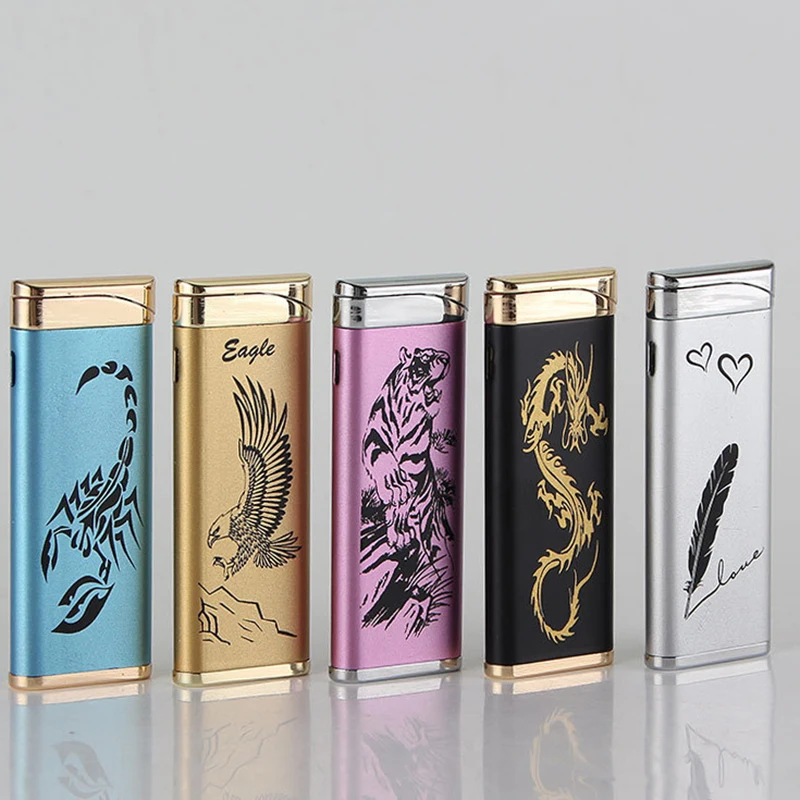 

DK-402 metal plate creative windproof inflatable lighter