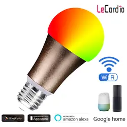 E27 Smart Led лампочки Multi-Цветной этап лампы Совместимость с Alexa Google домашний помощник телефон приложение дистанционного Управление затемнения