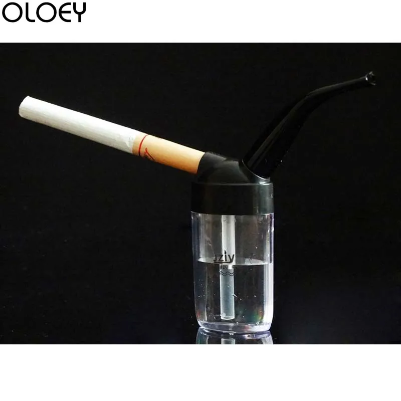 OLOEY зажигалка аксессуары для сигарет Высокое качество сорняков карманный размер мини труба водяная трубка для курения табака кальян-фильтр изогнутого типа