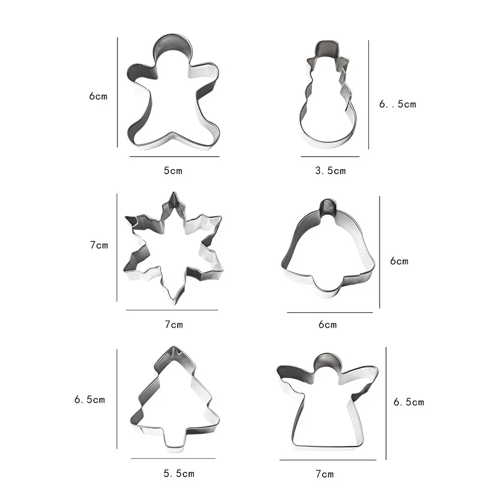 Рождественские Формы для печенья набор дерево Снеговик Снежинка из нержавеющей стали помадка для бисквита форма Кондитерские инструменты DIY форма для выпечки