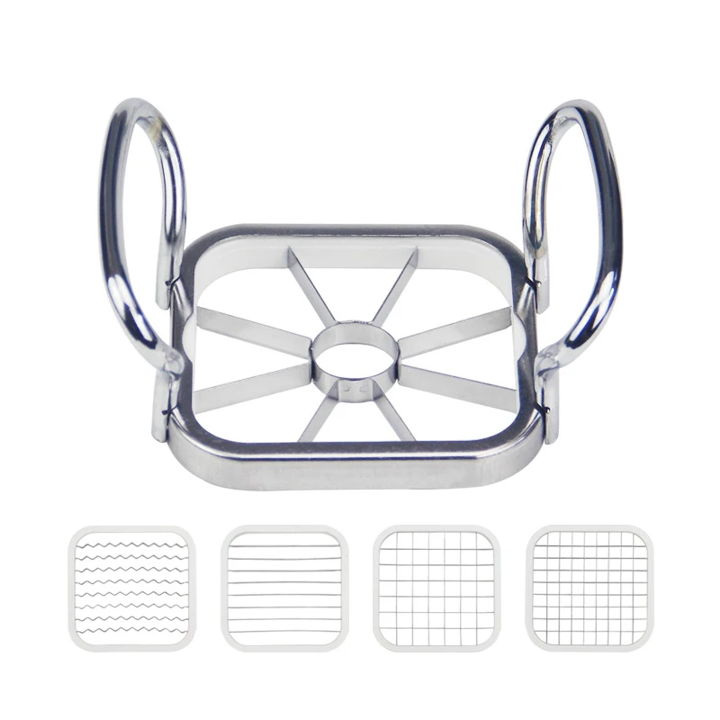 

Stainless Steel Apple Cutter Slicer Vegetable Fruit Shredders Potato Chips Cutter Manual Strip Chopper Kitchen Tools Accessories