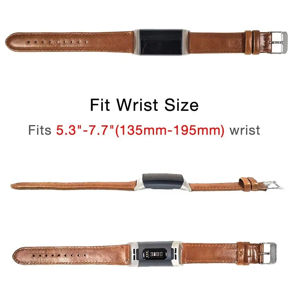 YOOSIDE для Fitbit Charge 3 ремешок из натуральной кожи мужской Wonwen браслет для Fitbit Charge 3/Charge 3 SE умный Браслет