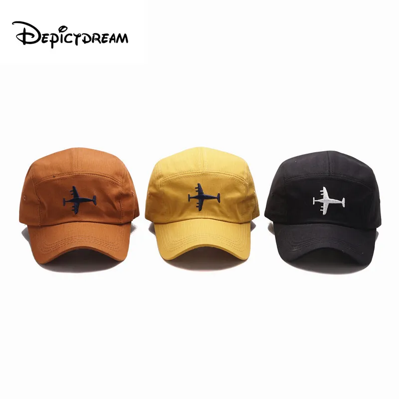 

2019 Men Women Plain Curved Sun Visor Cartoon embroidery Baseball Cap Hat Solid Color Fashion Adjustable Caps