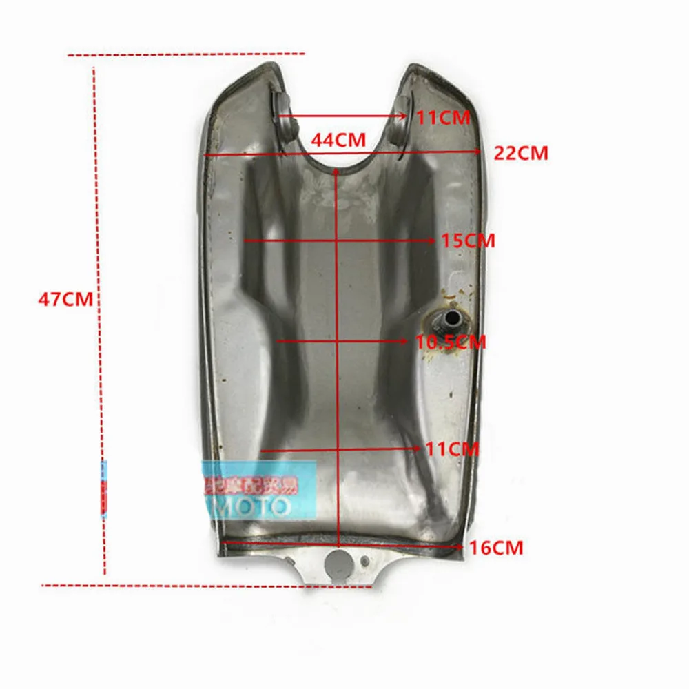 Для CFMOTO Mandrill 8L газовый бензиновый топливный бак необработанный голый металлический кафе гонщик скремблер