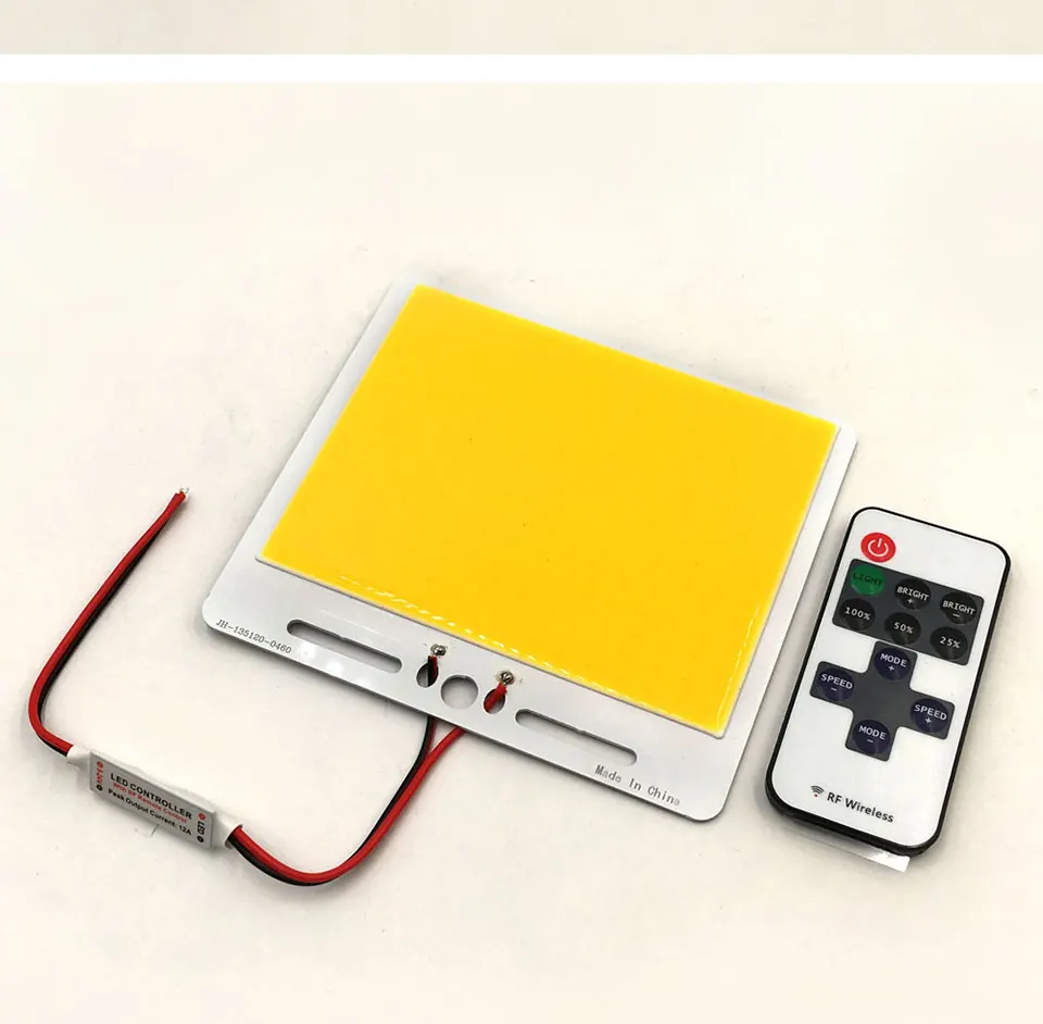 50W 12V LED Panel Light Board COB Bulb with Dimmer Warm Cool White DC12V Dimmable LED Lamp for Outdoor Camping Car Lighting DIY (9)