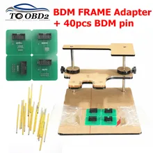 2020 mais novo bdm quadro pino 40 pçs agulhas, adaptador de quadro bdm + 40 pçs bdm pino trabalho para bdm quadro 7.020 5.017 v2, bdm100 fgtech v54