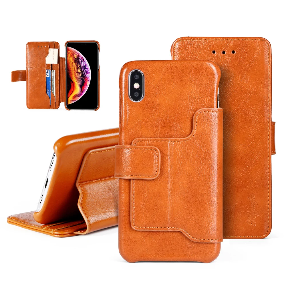 

Case For iPhone 6 Plus 7 Plus 8 Plus Luxury Leather Phone Case Flip Cover For iPhone X XS XR XS Max