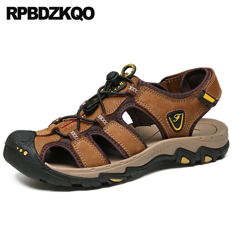 

fashion summer native shoes fisherman waterproof roman closed toe breathable sneakers men gladiator sandals nice water leather