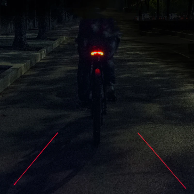 Perfect ROCKBROS Bike Bicycle LED Seatpost Tail Light Wireless MTB Safety Warning Bike Waterproof Intelligent Remote Control Rear Lamp 4