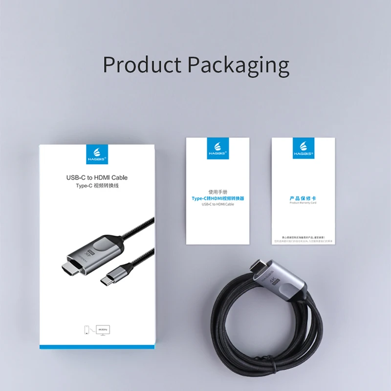Кабель с разъемами USB C для HDMI type-C для HDMI Thunderbolt 3 для MacBook samsung Galaxy S10/S9 huawei mate 20 P30 Pro iPad Pro