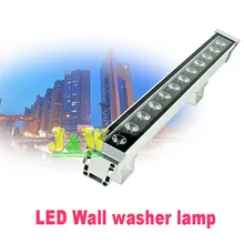 2 шт./лот высокой мощности 12 Вт 46*46*500 мм IP65 водонепроницаемый открытый светодиодный прожектор светодиодный промывная настенная лампа Пейзаж Настенный светодиодный светильник