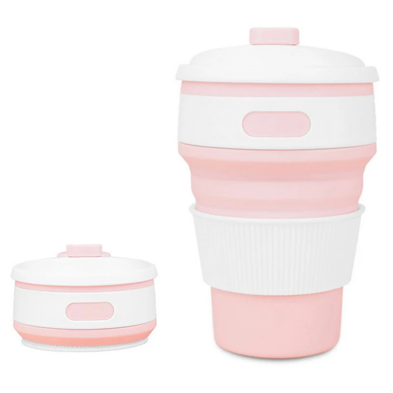 

Hot New Folding Silicone Portable Silicone Telescopic Drinking Collapsible coffee cup multi-function folding silica cup Travel