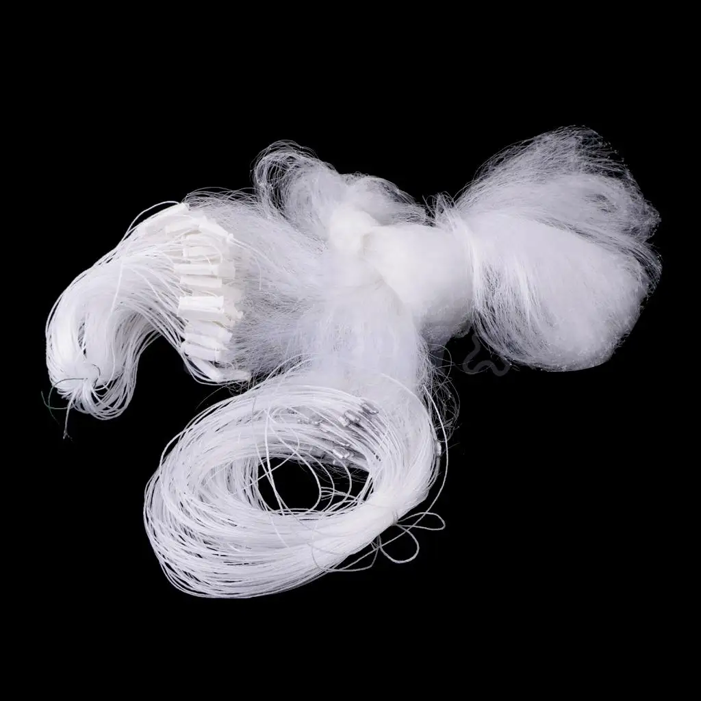 50m 3 Layer Fishing Fish Mesh Trap Nylon Clear Monofilament Fishing Gill Net 2-5cm Mesh Hole Sinking Casting Net