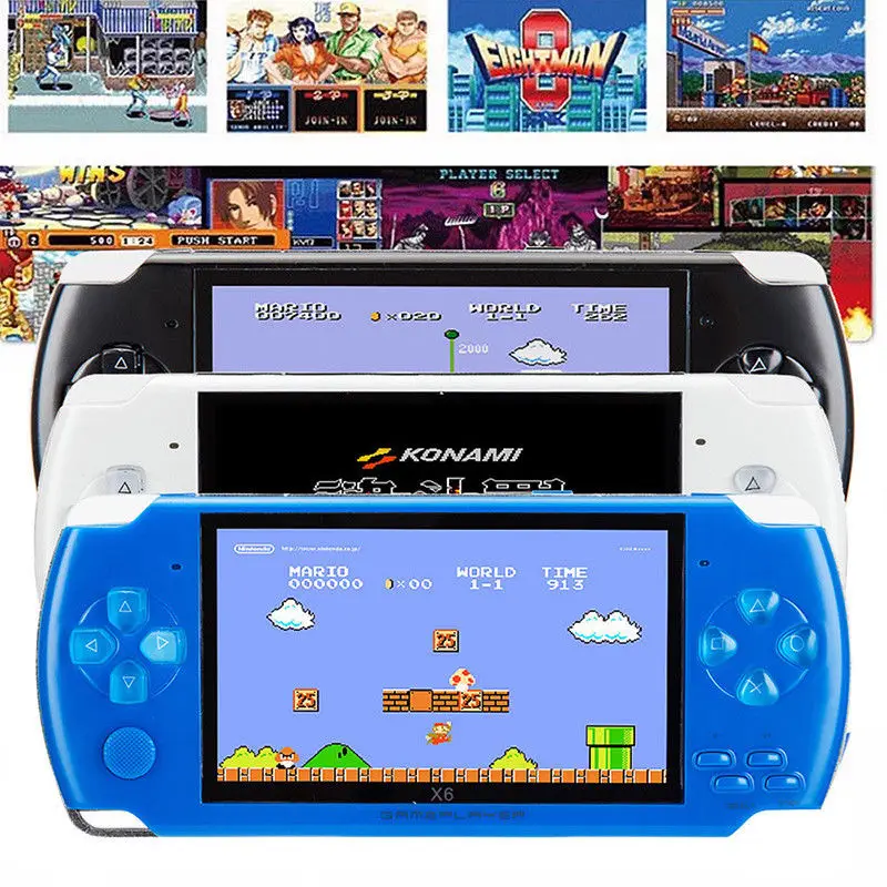 НОВЕЙШАЯ портативная игровая консоль с экраном 4 3 дюйма для Psp видеокамера