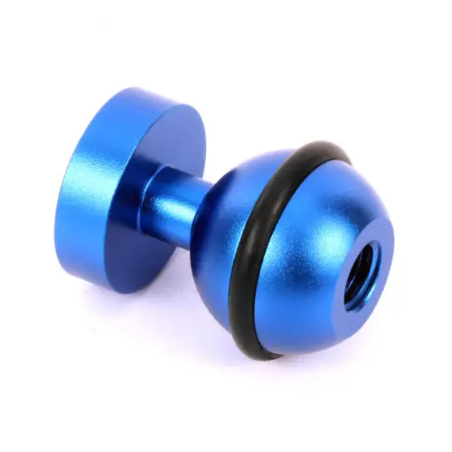 Алюминиевый кронштейн для вспышки Горячий башмак Дайвинг заполняющий светильник шаровая Головка Для GOPRO для HERO 6 Камера запасные части - Цвет: Синий цвет