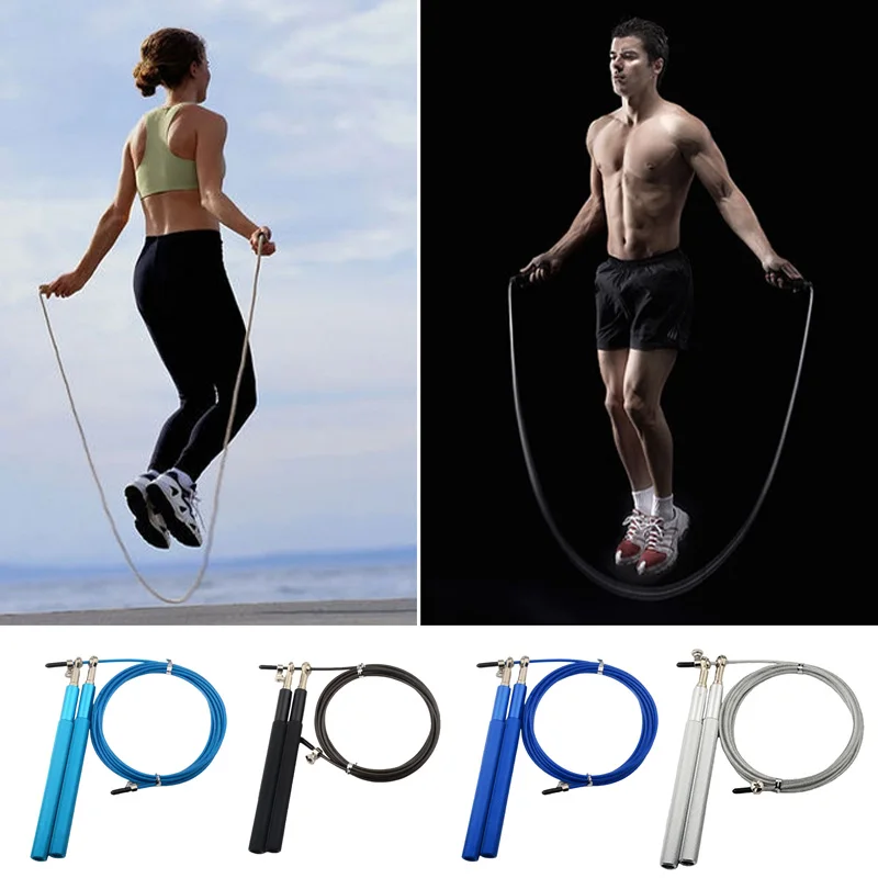 

High Speed Skipping Rope Jump Rope Boxing Home Gym Fitness Workout Weighted ASD88
