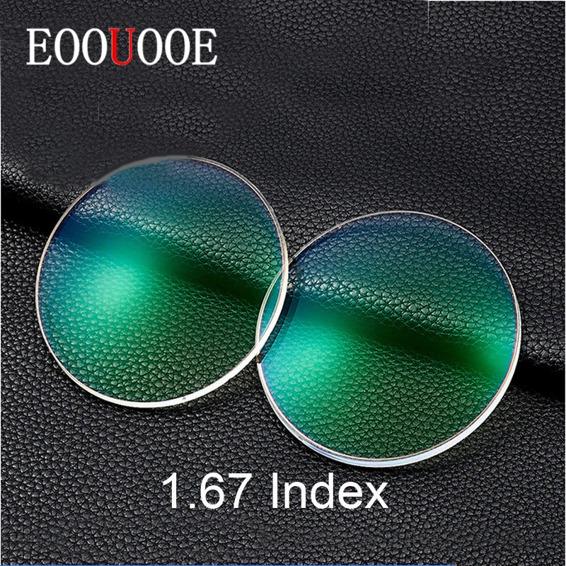 

EOOUOOE 1.67 Index Resin Aspheric Glasses Myopia Hyperopia Presbyopia Eyeglasses Transpar Lente Gafas Prescription Lenses