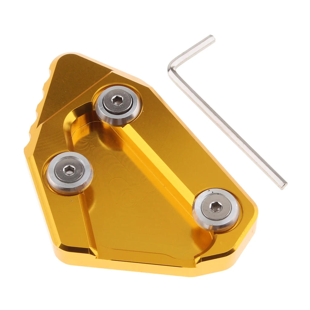 Motorcycle Kickstand Side Stand Plate Pad Base For SUZUKI GSXR1000 K9 L1-L5 2009-2017 Kickstand Extension Plate Pad 