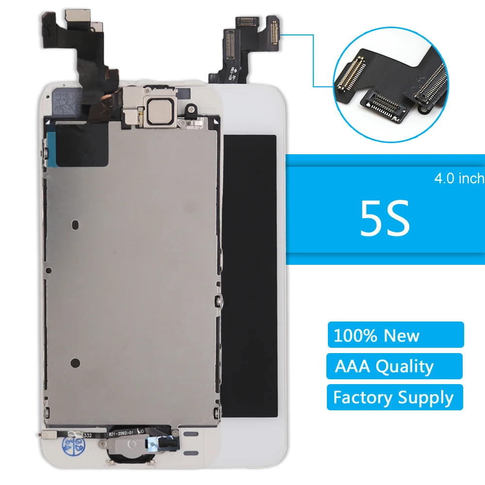 

for Apple iPhone 5S LCD Display AAA Quality LCD Touch Screen Digitizer Full Assembly for iPhone 5S Screen Replacement Repair