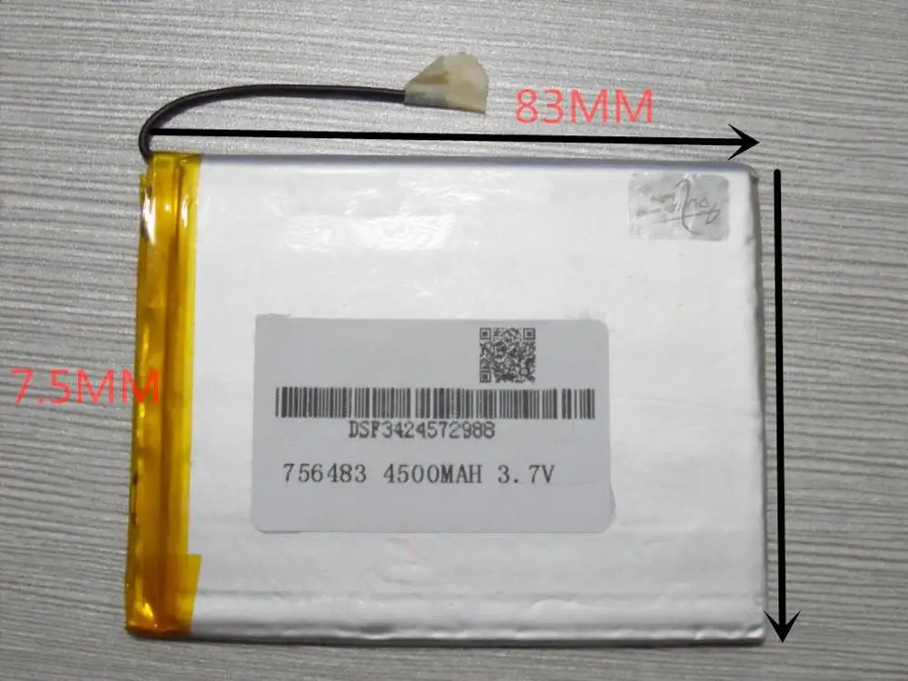 tablet battery 3.7V lithium polymer batteries mobile power 756483 GPS