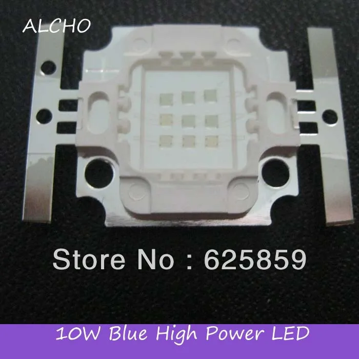 1pcs Free 10W Blue High power LED Light chip 200-250LM 1000mA 9-11V 460-470nm | Лампы и освещение