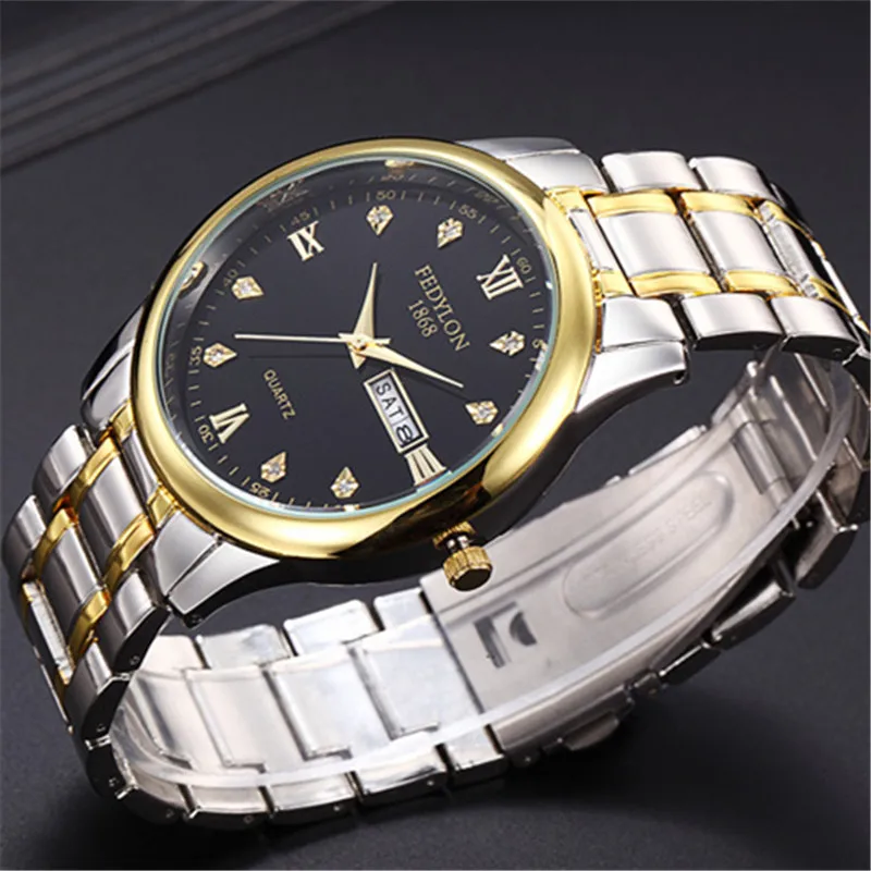 

2017 New Brand Men&Women Couple Watch Stainless Steel Relojes Hours Clock Dress Casual Quartz Watces Sport Wristwatch Gift QW080