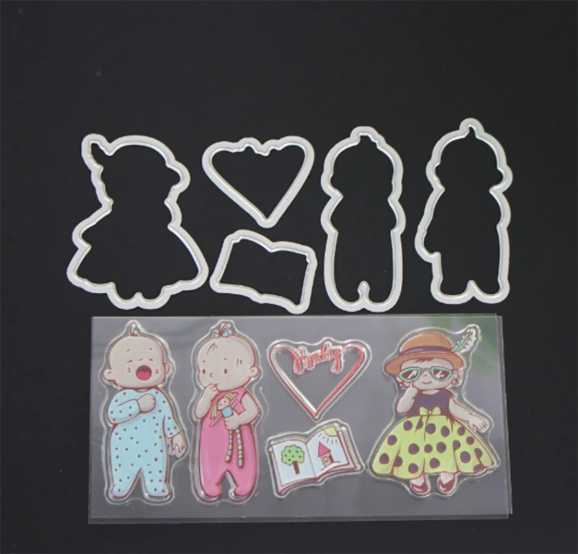 

AZSG cute baby Clear Stamps/seal for DIY Scrapbooking/Card Making/Photo Album Decoration Supplies