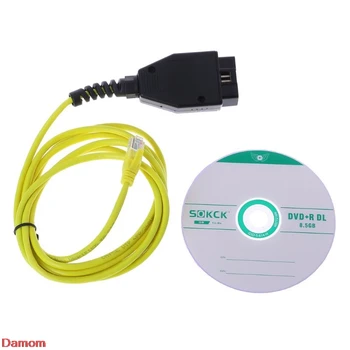 

New ESYS Data Cable For BMW ENET Ethernet to OBD Interface E-SYS ICOM Coding for F-serie Diagnostic Cable