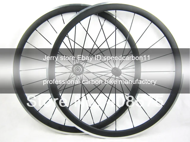 Best price at $266 Cheap 38mm deep clincher carbon wheel 23mm width alloy brake surface 700C powerway R13 bike hub