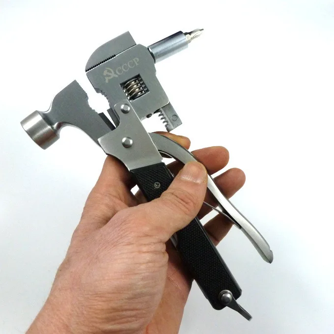 Multifunctional pipe clamp safety hammer hammer wrench pliers