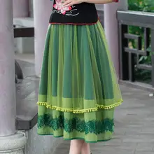 M-5XL Горячая Лето Женская Новая мода слово юбка Ретро Джокер плиссированная юбка