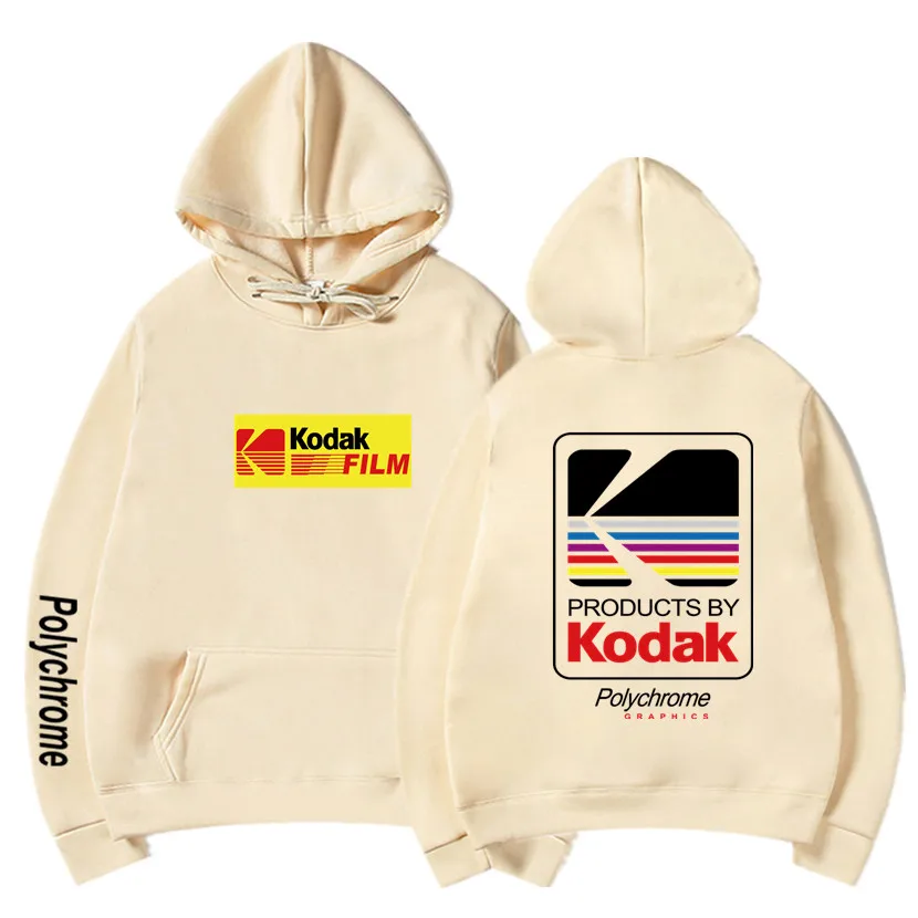Японский Хип Хоп Зимний флисовый худи Harajuku kodak куртки мужские и женские толстовки