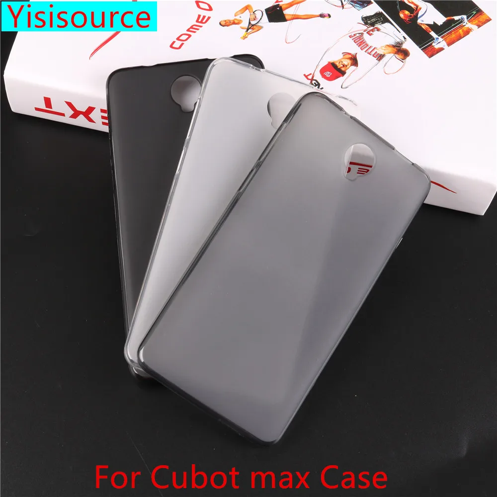 

Yisisource Soft TPU Protective Fundas Phone Cover for Cubot Max Silicone Matt Case Anti-knock Phone Back Shell for Cubot Max