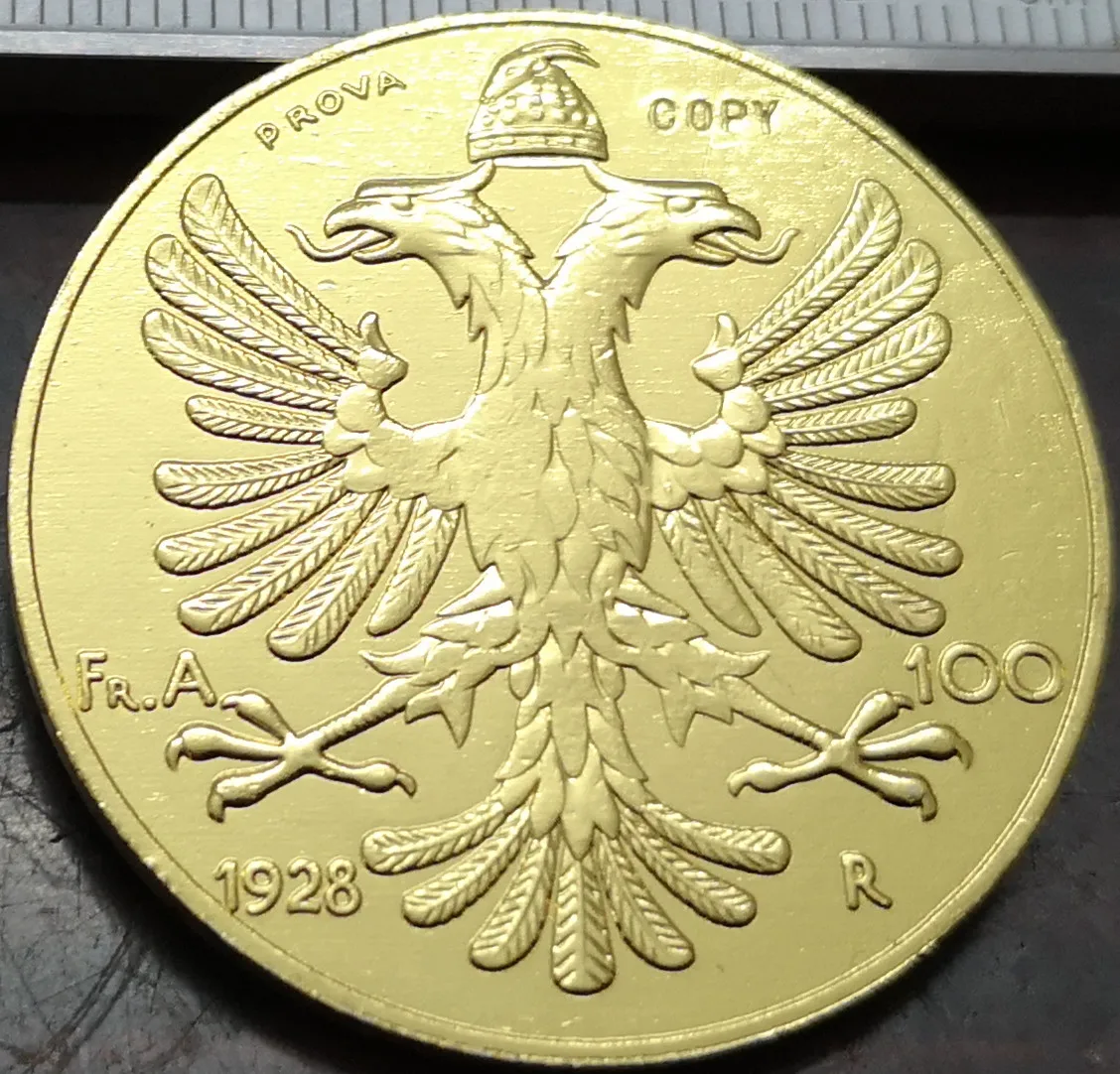 Albânia 1928 moeda ari zog i prova de ouro (tipo 2) modelo 100|Moedas sem  valor monetário| - AliExpress