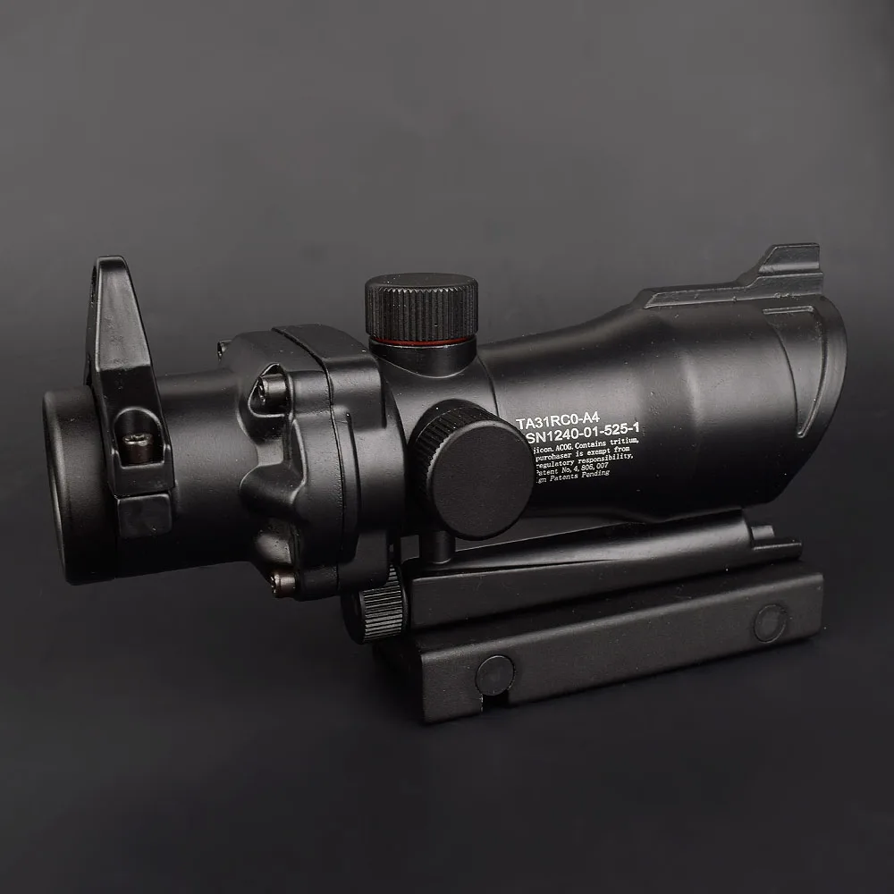 ACOG 1X32 красный точечный прицел Оптический Прицел ACOG красный точечный прицел охотничьи прицелы с 20 мм Рельсом для страйкбола пистолет