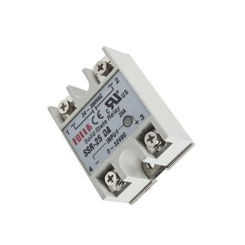 Output 24V 380V 25A SSR 25 DA Solid State Relay For PID Temperature