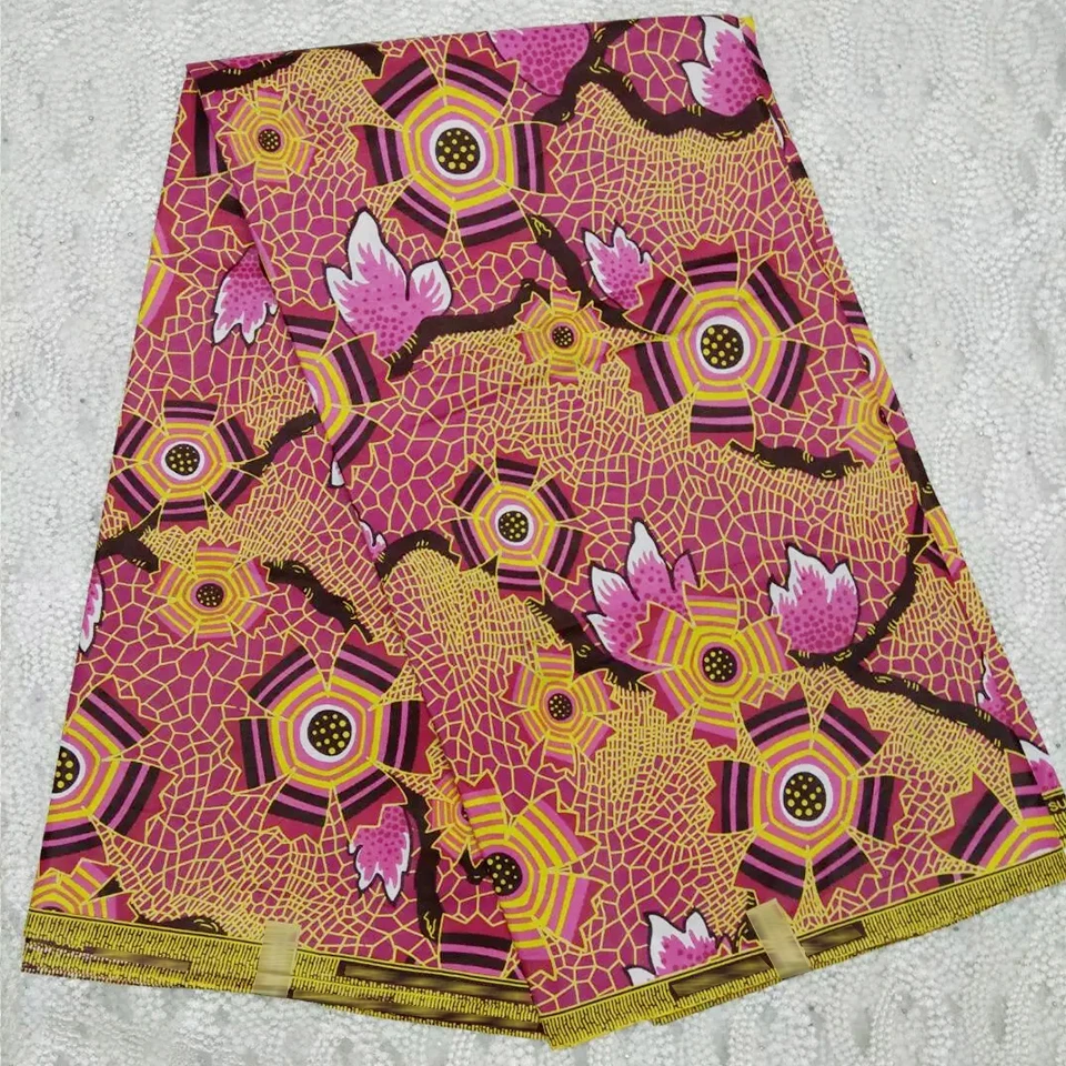 SPW 13 100 cotton african print fabric 6 yards,purple nigerian ankara