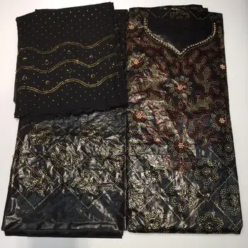 

2019 latest bazin riche getzner high quality nigerian basin jacquard embroidery with stones lace fabrics 5+2yards/lot B375