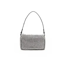 Полная Сумка-клатч со стразами роскошные вечерние сумки дизайнерские подушки Tote сумки новейшая женская сумка Модный Блестящий Кристалл сумка на плечо