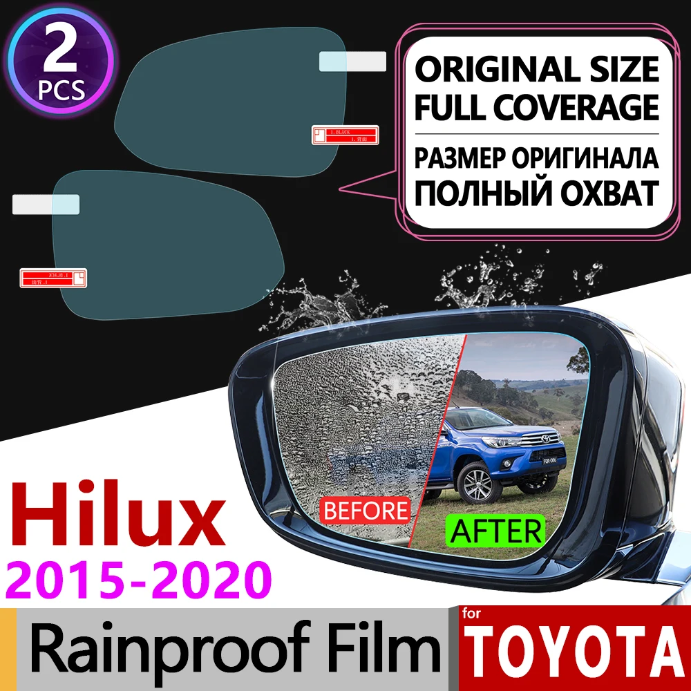 Для Toyota Hilux SR5 Hilux REVO VIGO AN120 AN130 полное покрытие противотуманная пленка зеркало заднего вида непромокаемые противотуманные пленки аксессуары